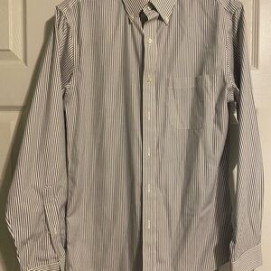Jos. A. Bank Blue and White Striped Dress Shirt